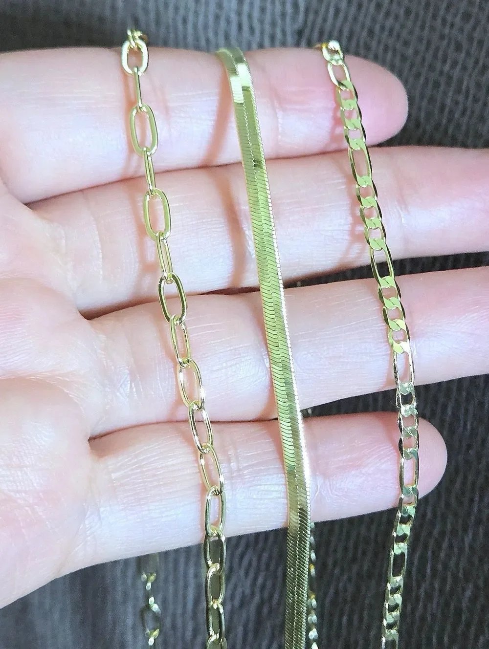 Aquamir Set of Three3️⃣ Gold💛 Waterproof Necklaces - NIB